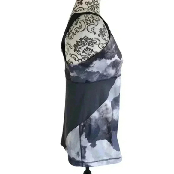 Lululemon Cross My Heart Tank Top White Coal Tinted Canvas Super Women's Medium - Picture 5 of 13